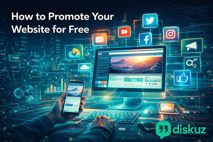 How to Promote Your Website for Free - diskuz.com