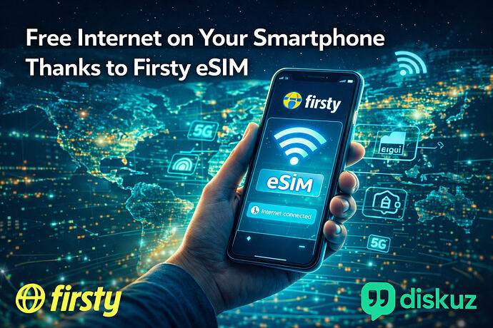 Free Internet on Your Smartphone Thanks to Firsty eSIM - diskuz.com