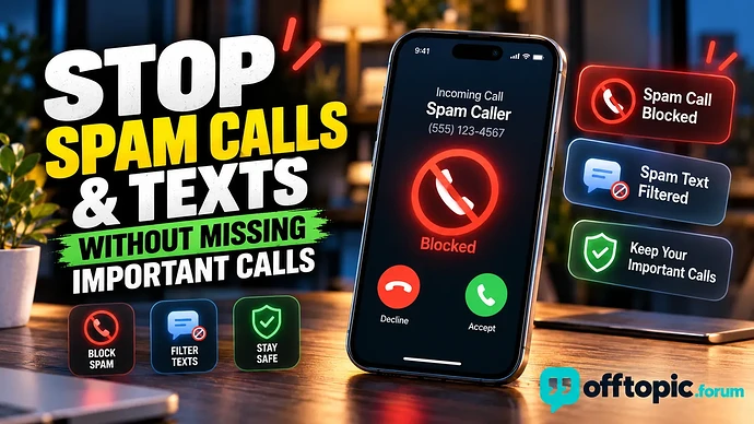 How to Stop Spam Calls and Text Messages Without Missing Important Calls 📵